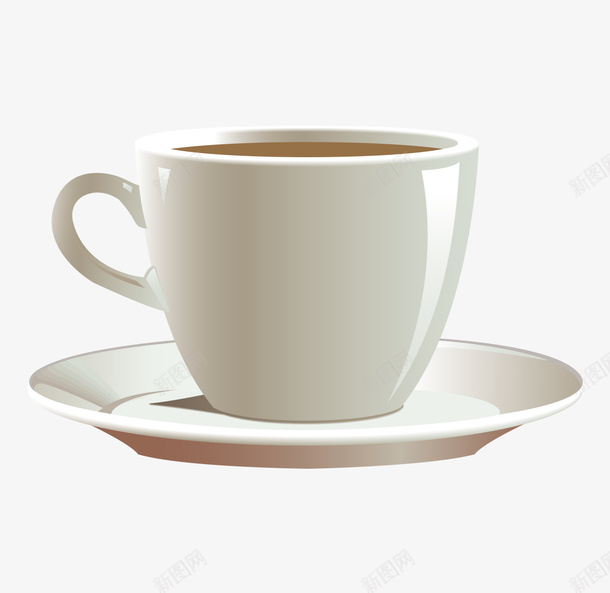 手绘精美白色时尚茶杯矢量图ai免抠素材_新图网 https://ixintu.com 手绘的茶杯 时尚的茶杯 白色的茶杯 矢量的茶杯 精美的茶杯 矢量图
