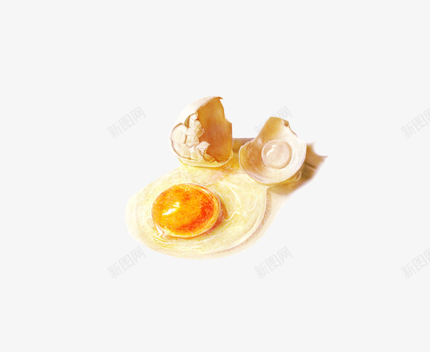 手绘煎鸡蛋png免抠素材_新图网 https://ixintu.com 手绘 煎鸡蛋 美食
