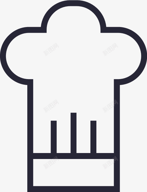 厨师帽子矢量图图标eps_新图网 https://ixintu.com 厨师帽子 矢量图
