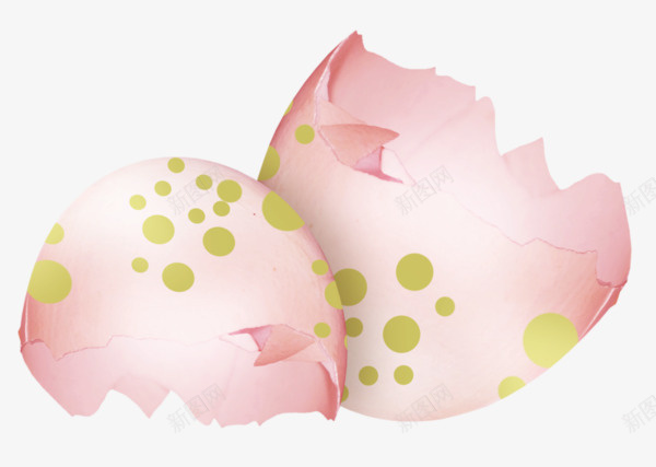 破壳的花纹鸡蛋png免抠素材_新图网 https://ixintu.com 创意 可爱 破壳 花纹 鸡蛋