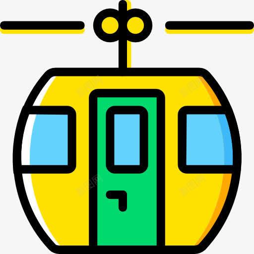电缆车舱图标png_新图网 https://ixintu.com 交通 滑雪场 缆车 缆车的小屋 舱 运输