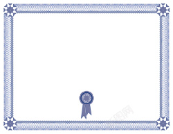 毕业证蓝色网纹证书背景矢量图高清图片