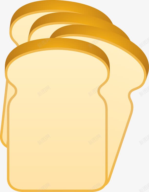 卡通面包片png免抠素材_新图网 https://ixintu.com 卡通画 矢量装饰 装饰 面包片 食物