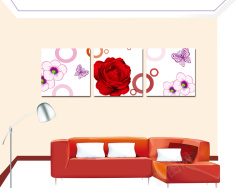色彩沙发手绘沙发背景高清图片