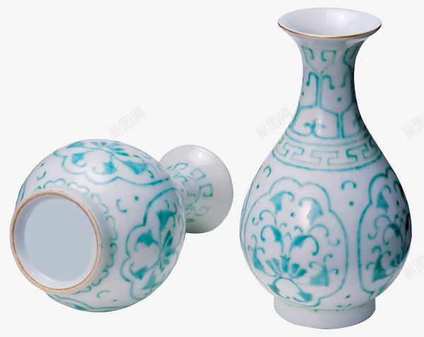 陶瓷花瓶psd免抠素材_新图网 https://ixintu.com 花瓶产品 花瓶花纹素材 陶瓷花瓶