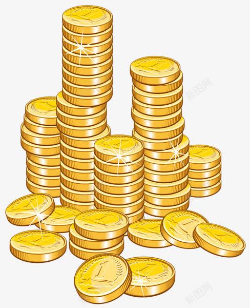 堆积的硬币png免抠素材_新图网 https://ixintu.com 财富 金币元素 金币图片 金币素材