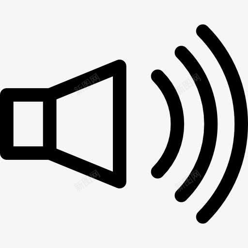 高音量扬声器图标png_新图网 https://ixintu.com 体积 声音 扬声器 接口 音箱 高容量