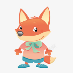 红色小狐狸卡通红色狐狸高清图片