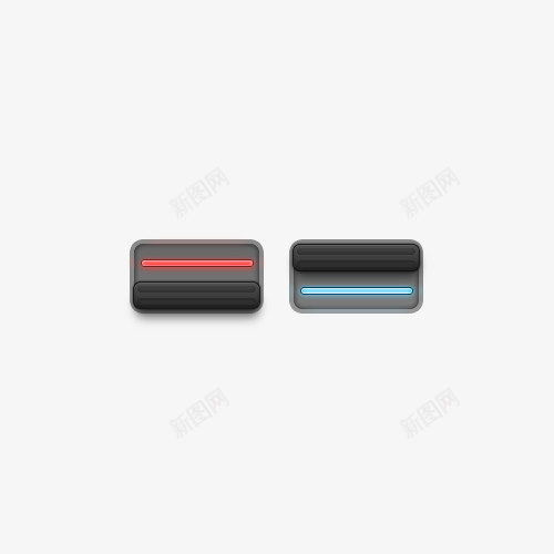 蓝红色滑块按钮图标psd_新图网 https://ixintu.com app手机图标设计 滑块按钮 红色 网页设计图标 蓝红色 蓝色