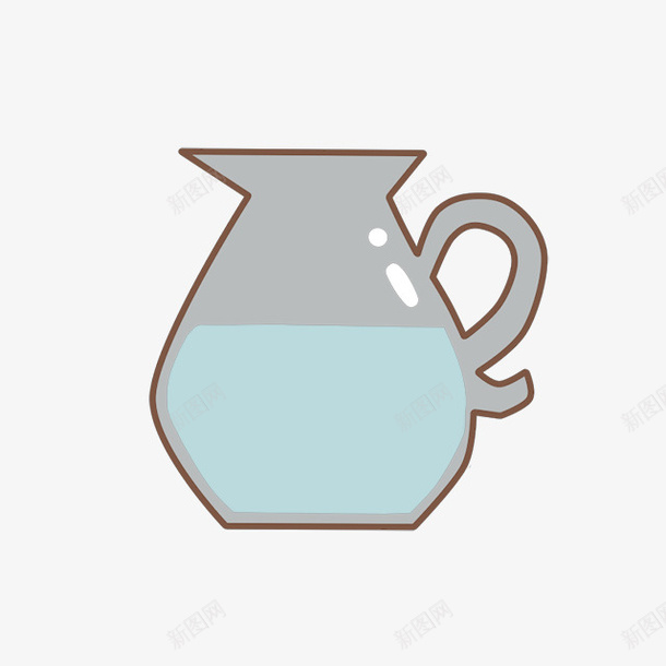 卡通水壶png免抠素材_新图网 https://ixintu.com 卡通 手绘 水壶 瓶子