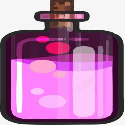 魔法罐子粉色魔法药水瓶矢量图高清图片