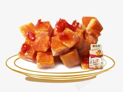鱼豆腐豆腐块番茄酱素材