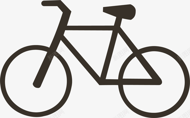 黑色自行车矢量图ai免抠素材_新图网 https://ixintu.com 创意 单车 卡通手绘 水彩 脚踏车 自行车 矢量图