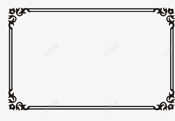 复古边框png免抠素材_新图网 https://ixintu.com 复古 复古边框 艺术 装饰边框 边框