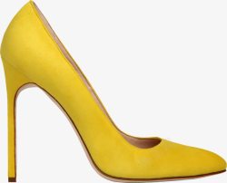 黄色凉鞋高跟鞋高清图片
