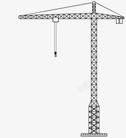 吊车图标矢量图工地吊车图标高清图片