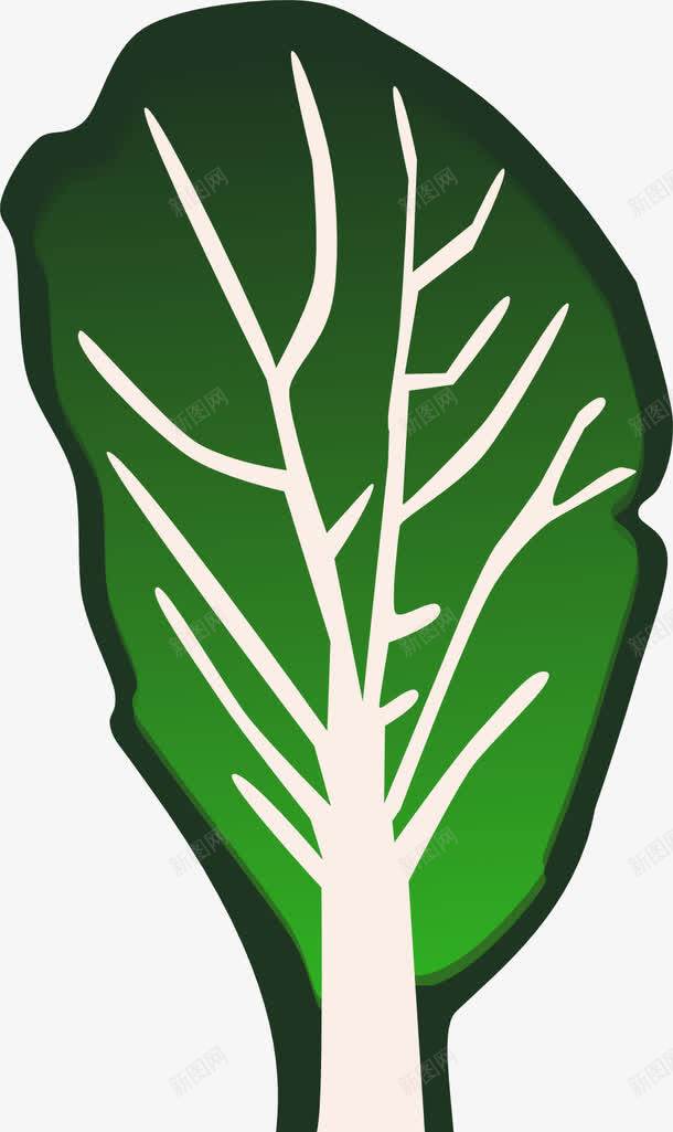 绿色白菜叶png免抠素材_新图网 https://ixintu.com 白菜叶 绿色 装饰