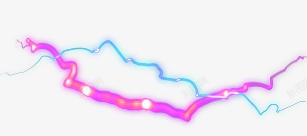 科技光效装饰图案png免抠素材_新图网 https://ixintu.com 光感 科技 科技光效 紫色光效 蓝色光感 装饰图案 雷电