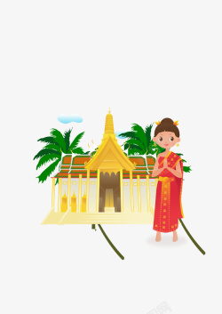 泰国风情矢量图素材