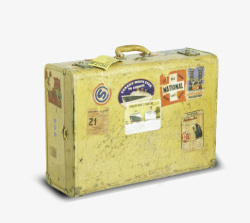 旧行李箱复古手提箱高清图片