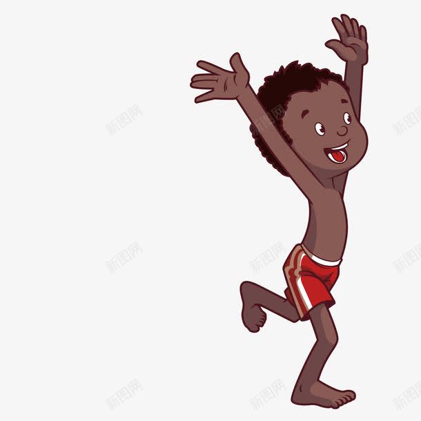 张开双手的黑人小男孩png免抠素材_新图网 https://ixintu.com 双手 张开 张开双手 男孩 黑人