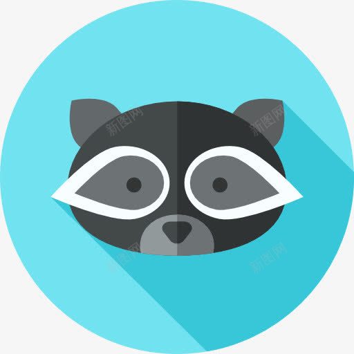 Racoon图标png_新图网 https://ixintu.com 动物 动物园 动物王国 浣熊 野生动物