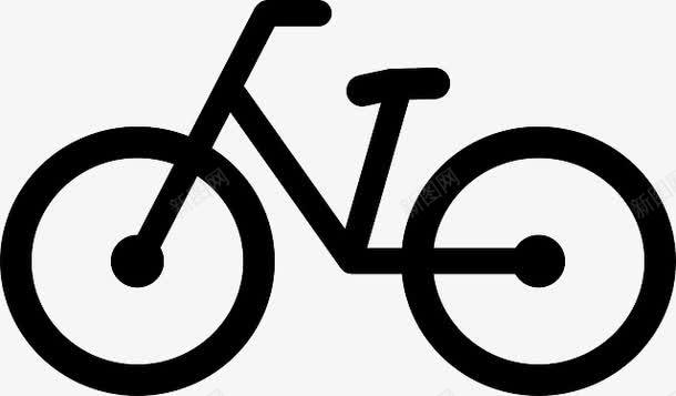 简约自行车图标png_新图网 https://ixintu.com 交通工具 简约线条 自行车 节约自行车