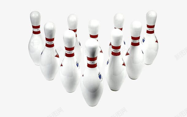 白色保龄球png免抠素材_新图网 https://ixintu.com 保龄球 卡通 瓶子 白色 装饰