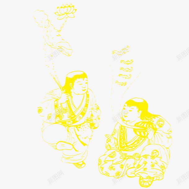 中国古典白描人物肖像图png免抠素材_新图网 https://ixintu.com 中国 人物 写意 古典 孔孟 服装 民族 白描 肖像图
