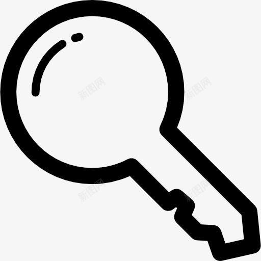 关键的圆形轮廓图标png_新图网 https://ixintu.com 圆形 安全 工具 工具和器具 概述 钥匙