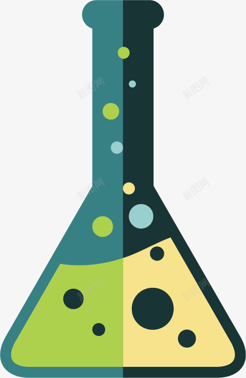 化学试瓶矢量图ai免抠素材_新图网 https://ixintu.com 失量 实验 扁平 瓶子 矢量图