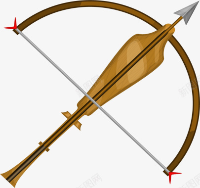 卡通游戏弓箭道具图标图标