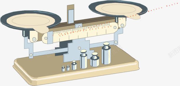 天平矢量图eps免抠素材_新图网 https://ixintu.com 化学仪器 天平砝码 天成 手绘 插图 水平称 矢量图