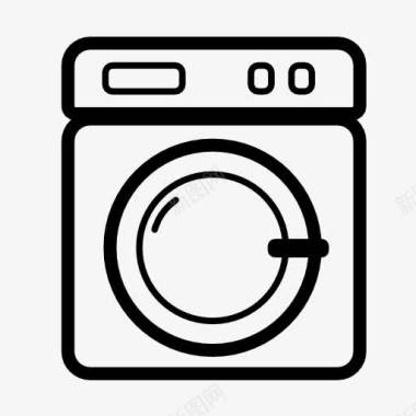 滚筒洗衣机图标图标