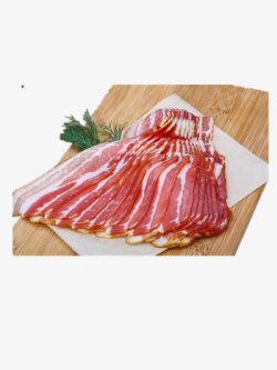 猪肉肥肉肉片高清图片