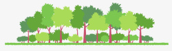 绿色树木矢量图素材