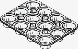 烘烤模具松饼烘烤模具高清图片