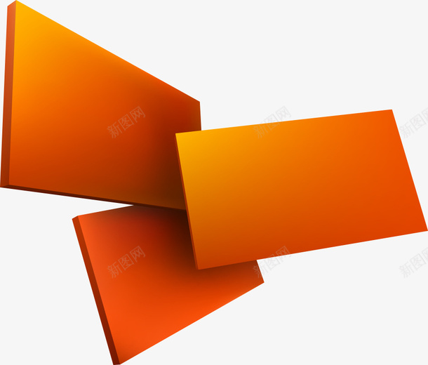 橙色几何图案矢量图eps免抠素材_新图网 https://ixintu.com 几何图形 几何图案 图形素材 橙色图形 矢量图