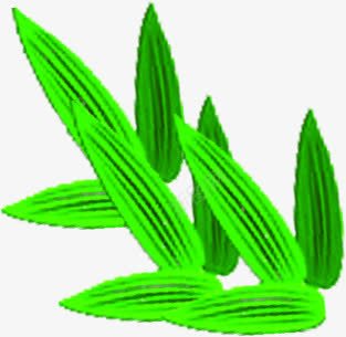 绿色树叶绘图png免抠素材_新图网 https://ixintu.com 树叶 绘图 绿色