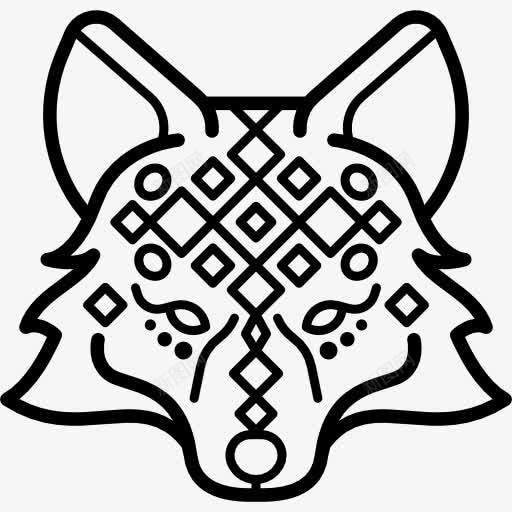 Fox图标png_新图网 https://ixintu.com 动物头 哺乳动物 土著部落 狐狸 野生动物