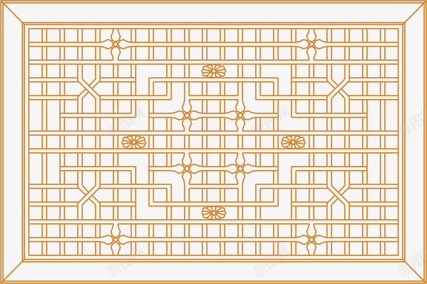 线条文艺园林窗子矢量图eps免抠素材_新图网 https://ixintu.com 园林窗 园林窗口 园林窗户 园林窗花 底纹 文艺园林窗子 边框 矢量图