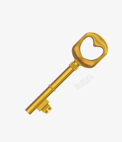 金色钥匙一把素材