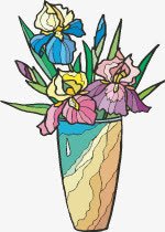 花卉插画风格素材
