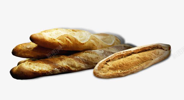 法式长棍面包psd免抠素材_新图网 https://ixintu.com 法棍 烘焙 美食 面包