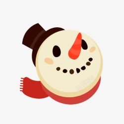 卡通小雪人素材