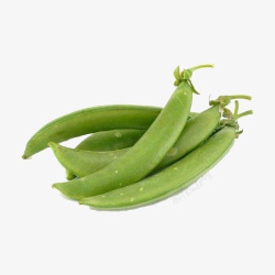 矢量甜豆免抠PNG绿色蔬菜甜豆豌豆高清图片