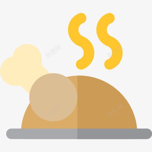 烤鸡图标png_新图网 https://ixintu.com 火鸡 火鸡的腿 烤鸡 食品 食物和餐厅 鸡肉 鸡腿