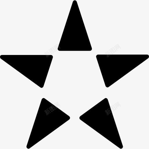 星用三角形图标png_新图网 https://ixintu.com 三角形 主演的轮廓 形状 星星 金字塔