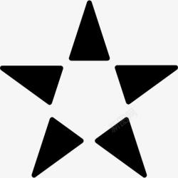 主演的轮廓星用三角形图标高清图片