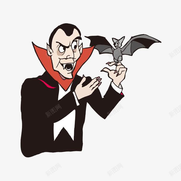 卡通吸血鬼蝙蝠png免抠素材_新图网 https://ixintu.com 吸血鬼 吸血鬼矢量 蝙蝠 蝙蝠矢量